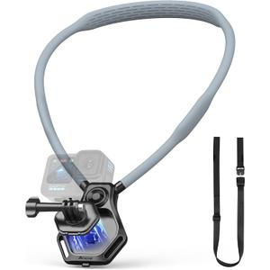 Magnetic Neck Holder for Action Camera Accessory Comfortable Hands-Free Chest Mount First-Personal POV VLOG, for GoPro Hero 13, for DJI OSMO Action5 Pro, Pocket 3, for Insta360 Ace, for AKASO