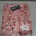 Womens Wrap V Neck Short Sleeve Dress 2025 Summer Floral Boho Dress Ruffle A Line Flowy High Low Midi Dresses (Pink, S)