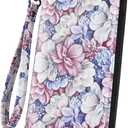 APHISON Wallet Women Large Capacity Clutch Purse For Ladies Card Holder RFID Wristlet Phone Zipper Coin Travel Pocket (5-003)