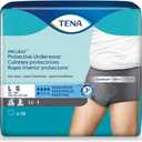 TENA Mens ProSkin Incontinence Underwear - Pull-On Disposable Panties - Large, 72 Pieces