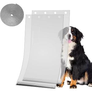 Dog Door Replacement Flaps 2 Pieces  Compatible with Ruff Weather XL Dog Door, Flaps with Weather Stripping Seal 78IN Long Safe & Free Access