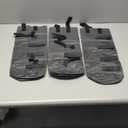 3 Sand Bags for Weight, Heavy Duty Sandbags for Canopy Legs, Extra Large Pop Up Tent Weights, Canopy Weight Bags for Gazebo, Outdoor Sun Shelter, Umbrella - Gray, 6"×20", Without Sand