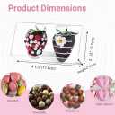 50 Pcs 4.5"x2.2"x2" Clear Chocolate Covered Strawberries Boxes for 2 Mini Cinnamon Roll Boxes for 4 Macaron Boxes for 4 Small Bakery Treat Box for Wedding Birthday Valentine Christmas Party