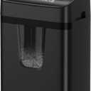 Bonsaii 12 Sheet Paper Shredder for Home Office, Heavy Duty Cross Cut Shredder with 5.5 Gal Pullout Bin, Home Shredder for CDs/Credit Card/Document/Mail, P-4 Security Level