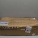 72Inch Large Brushed Nickel Ceiling Fans with Light and Remote Control,8 Wooden Blades,6-Speeed,3CCT,Quiet Reversible DC Motor,Indoor Outdoor Ceiling Fan for Patio/Living Room/Garden