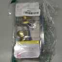 Kwikset Mobile Home Interior Privacy Door Knob with Lock, Door Handle For Bathroom and Bedroom, Polished Brass Keyless Turn Lock Doorknob (1 Count (Pack of 1))