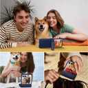 Oterkin Magnetic for Samsung Galaxy Z Flip 7 Case with [Built-in Screen Protector & Hinge Protection][Foldable Invisiable Stand] Military Grade Shockproof Full Body Protection Case for Galaxy Z Flip 7 (Pearl Blue)