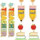 Cute Teacher Earrings (4 Pack)