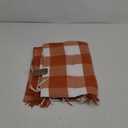 SARO LIFESTYLE Plaid Throw Blanket Harvest Buffalo Plaid Collection Orange 50"x60"