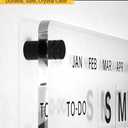 24x16" Acrylic Wall Calendar with Dry Erase Surface, Streamlined Monthly Planner Board, Includes Vibrant Markers, Eraser, Multi-Color Mounting Screws, & Easy Install Kit - Ideal for Home & Office