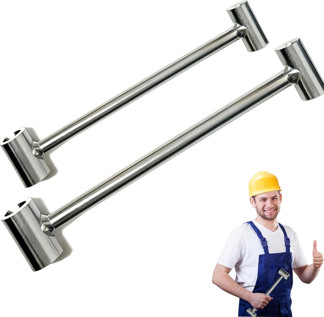 Industrial Door Hinge Gap Adjusting Wrench Tool Kit, Sliver, Steel, Plated, 14-19mm & 23-25mm Hinge Gap Adjusting Wrench