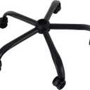 Frassie Office Chair Base Replacement with Wheels, Heavy Duty 2500LBS Metal Stool Chair Base, 28 inch Universal Desk Chair Base Replacement Part (Black)