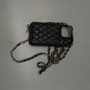 LAMEEKU Compatible with iPhone 15 Pro Max Case Wallet with Card Holder, Zipper Leather Crossbody Cover for Women 6.7 inch Black