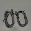 etguuds USB A to USB C Cable 6ft, 2-Pack, 3A Fast Charging Type C Charger Cord for iPhone 17 16 15 Pro Max 16e 17 Air, Samsung Galaxy S25 S24 S23 S22 S21 S20 A17 A16 A56 A55 Flip Fold, Gray