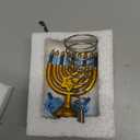 Daifunli Hanukkah Tree Topper 5.71 Inch Mini Christmas Tree Topper Chanukah Menorah Decoration Hanukkah Ornament for Treetop Chanukah Diwali Christmas Wedding Bridal Shower Party
