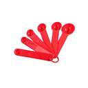 6Piece Measuring Spoons. Red