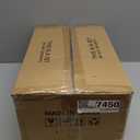 Storage Bins with Lids, 6 Pack Clear Plastic Storage Containers with Magnetic Acrylic Door, 19 Qt Stackable Storage Box for Home,Office Organizing