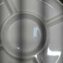 White Chip and Dip Serving Set, Divided Serving Platter Set, 4 Section Appetizers and Cheeses Serving Tray, Compartment Dishes for Party, Christmas, Dessert, Fruit, Candy, 13-inch, Set of 2