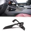 Center Console Gear Shift Side Panel Trim Cover Compatible with Land Rover Range Rover Sport Accessories 2023 2024, Center Console Side Armrest Box Lower Panel Cover (Carbon Fiber Pattern)