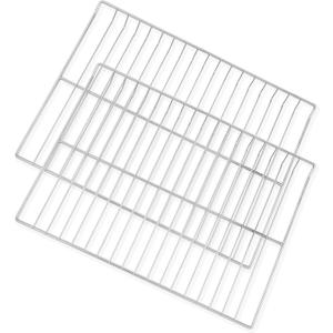 Allstare WB48T10095 Oven Rack Replacement Parts for GE Stove Oven Parts WB48K5019 Oven Shelf 23.7" x 17.4" GE Hotpoint Oven Wire Rack 304 Stainless Steel Rack-Flat 2 Pcs