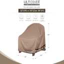 ULTCOVER Waterproof Patio Adirondack Chair Cover 2 Pack for Outdoor Chair Size Upto 32W x 35D x 36H inch