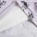 RoseSeek Girl's Ditsy Floral Print Lace T Shirt Short Sleeve Ribbed Ruched Cute Tee Shirts Summer Tops