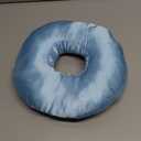 Piercing Pillow for Side Sleepers with an Ear Hole, Donut Pillow for Ear Pain CNH | Pain Relief Sleeping | Pressure Sore | Side Sleepers | Satin Washable and Adjustable Ear Protector (Haze Blue)