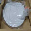 Delta Faucet Morgan Elongated Slow-Close White Toilet Seat with Non-Slip Seat Bumpers, White 811903-WH