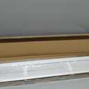 AIRLAJYID Cordless Vinyl Mini L Blinds 54" W x 72" H, 1" Slat White Horizontal Windows L Blind for Door, Shades, Camper, Light Filtering, Interiors, Arrive 1/2 Inch Narrower Indoor