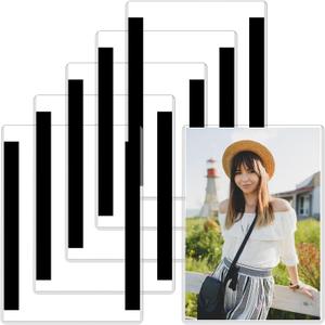 3 x Rainmae 6 Pack 8.5" x 11" Rigid Print Protectors, Clear Waterproof Hard Plastic Page Sheet Protectors, Paper Sleeves Photo Plastic Sleeves Document Holder Birth Certificate Protector School