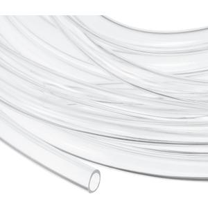 uxcell Clear PVC Tubing, 5.5mm ID x 7.5mm OD - 12.5ft PVC Tube Lightweight Vinyl Hose, Transparent Flexible Plastic Water Tubing for Air Oil Water Transfer Aquarium Irrigation