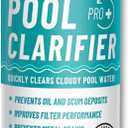 BubbyShine, Pool Clarifier - Natural Chitosan Clarifier, Swimming Pool Cleaner Liquid, Cloudy Pool Water Treatment, Pool Chemicals for Inground Pools & Above Ground Pools, 32oz