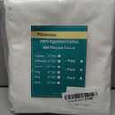 Pillow Protector King Size 100% Egyptian Cotton Pillow Covers, 400 Thread Count Sateen Weave Cooling Pillow Cases, Breathable Non Noisy Easy Care, Set of 2 (White)