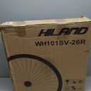 Hiland 26" x 1.75" Alloy Bike Rim Suit for 1.75 to 2.215 Inch Wide Tire and Disc Brake, Front & Back MTB Wheelset with 7 Speed Freewheel, Bolt On Axle, Bicycle Accessories for Adult Bikes