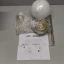 JIMUBEAM Industrial Vintage Wall Sconce Lighting, Milky White Glass Globe Shade with Long Arm Antique Brass Wall Light, Indoor Up and Down Wall Mounted Lamp for Bedroom Kitchen Bathroom