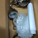 Rely+ 3 Arm Baby Candelabra Silver Glossy 8 Inch Taper Candle Holders Gothic Decorations Candlesticks Holder Home Decor Wedding Parties Centerpiece for Dining Table