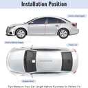 2 x Car Door Edge Guards Black 32.8ft (10m), Car Door Protector Rubber Edge Trim Fits Most Vehicle, No Glue, U-Shaped, Built-in Metal Clips, Easy to Cut