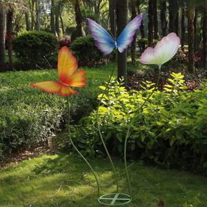 3Pcs Large Silk Butterfly Decorations,Big Butterfly Decoration with Standing Base,Mariposas Grandes Para Decoracion for Wedding Birthday Party Decor Ideal for Home and Event Decorations(Mixed)