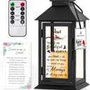 Memorial Lantern Bereavement Gifts in Memory of Loved One Memorial Gifts for Loss of Father Remembrance Sympathy Gifts for Loss of Loved One with LED Candle and Remote (Dad)