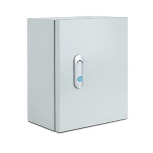 Steel Electrical Junction Box, Indoor&Outdoor Electrical Enclosure Box, Wall Mounted Waterproof&Dustproof Metal Box, Universal Electric Equipment Enclosure Box with Safety Locks and Mounting Plates (10"8"6")
