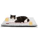 Self Warming Cat Bed Self Heating Cat Dog Mat Extra Warm Thermal Pet Pad for Indoor Outdoor Pets with Removable Cover Non-Slip Bottom Washable Non Electric