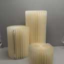 Cylinder Stands for Party,5 Pcs Paper Cylinder Pedestal Stand with Acrylic Disc Foldable Round Pillars Pedestal Cake Stands for Wedding Party Decor (White)