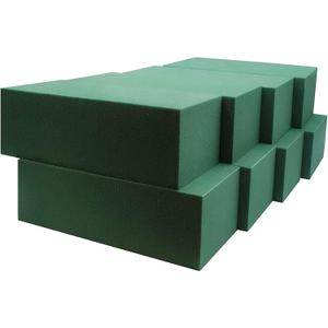 Pack of 8, Dry and Wet Floral Foam Blocks for Fresh and Artificial Flowers, Each (7.8 L x 3.5 W x 2.4 H), for Wedding, Birthdays, Home, Office and Garden Decorations