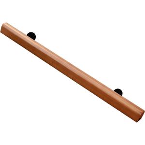 3FT Wooden Stair Handrail,Staircase Indoor Outdoor Handrail,Wall Mounted Barrier Free Stair Handrail for Corridor,Attic,Deck,Kindergarten Guardrail (Burlywood)