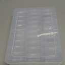 Mathtoxyz Bead Organizer Box, 31Pcs Small Beads Organizers and Storage Plastic Cases Mini Clear Dimond Storage Containers Boxes with Hinged Lid and Rectangle for Bracelet Making DIY Jewelry Craft Nail