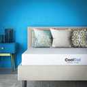 COOL GEL Memory Foam 8-Inch Mattress, CertiPUR-US Certified, Mattress in a Box, Queen, White (Short Queen)