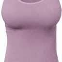 KMystic Rib Racerback Tank Top Camisole One Size (Mauve)