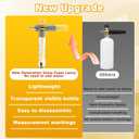 M MINGLE Mini Foam Cannon, Pressure Washer Foam Cannon with 5 Nozzle Tips, 1/4" Quick Connect for Car Wash, Patio, Deck Cleaning