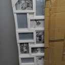 J.M.Deco Collage Picture Frames for Wall 24 Slots, Large Photo Frame Gallery Puzzle Collage Wall Hanging for 4 x 6 Photo, Christmas Gift for Family or Friends - Pure White