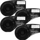 Compatible M21-750-427 Self-Laminating Wire Wrap Labels for Vinyl Patch Panel and Cable Labeling,for M210, M210LAB, M211,BMP21-PLUS,BMP21-LAB and IDPAL Label Printer,0.75 Inch Width,4-Pack